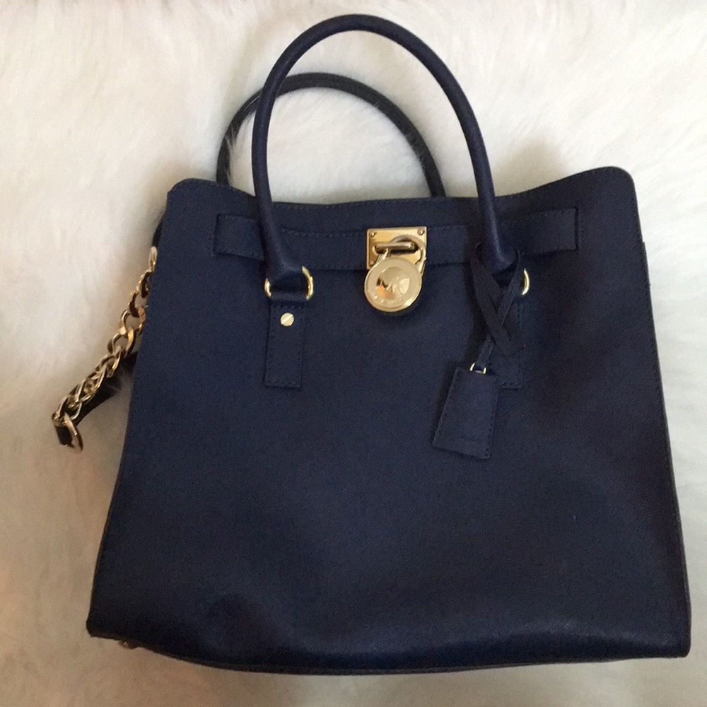 Michael Kors Navy Purse - Picture 1 of 5